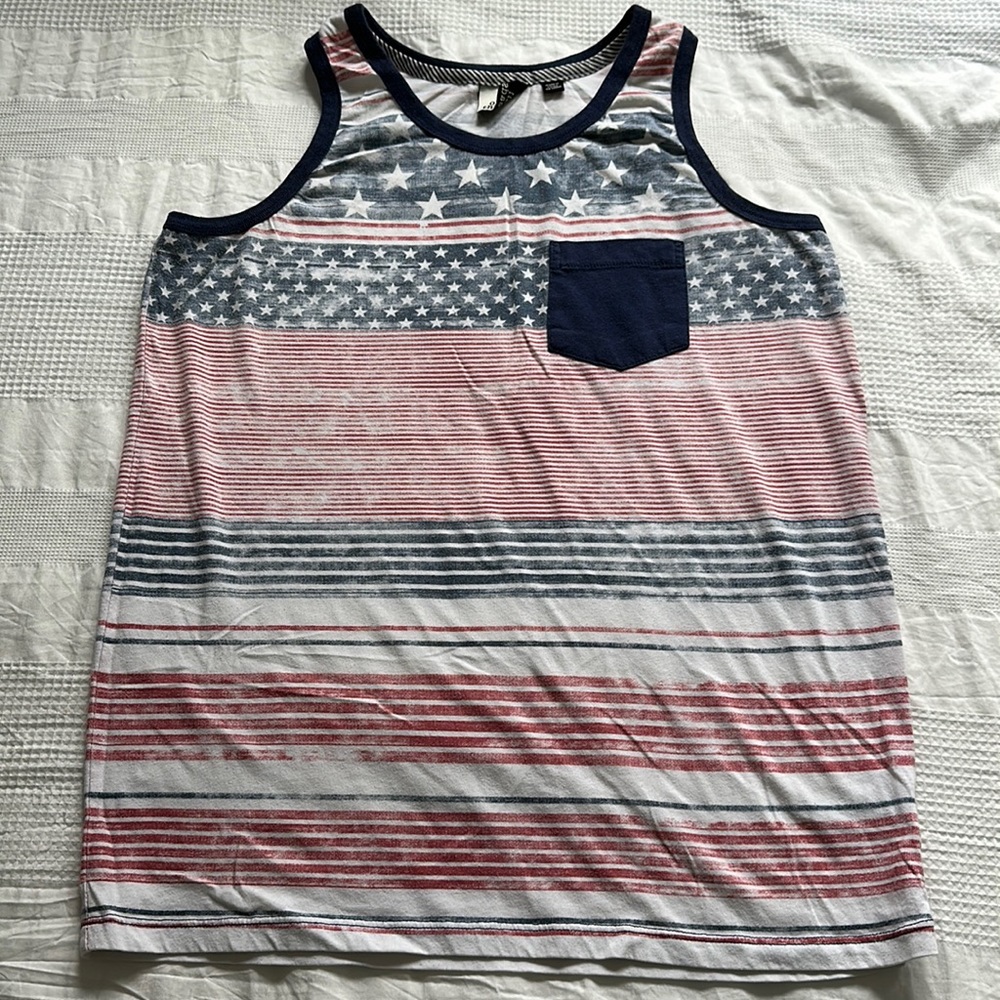 Of All Threads American flag tank
